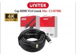 CÁP HDMI 2.0 4K 60Hz Unitek C11079ABK - 20M